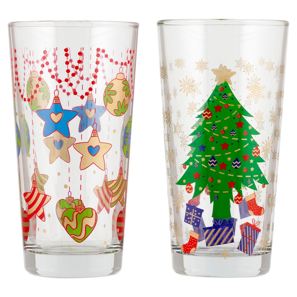 Karácsonyi mintás pohár 370 ml