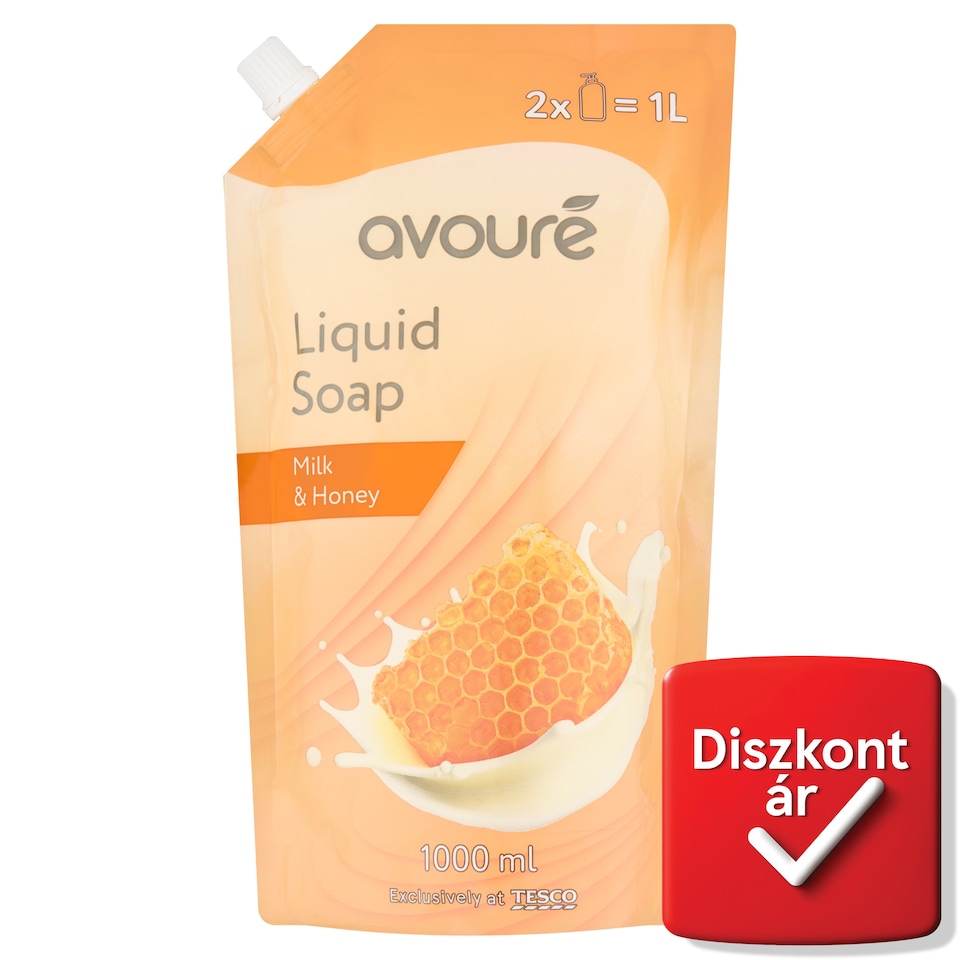 Avouré folyékony szappan tej és méz illattal 1000 ml