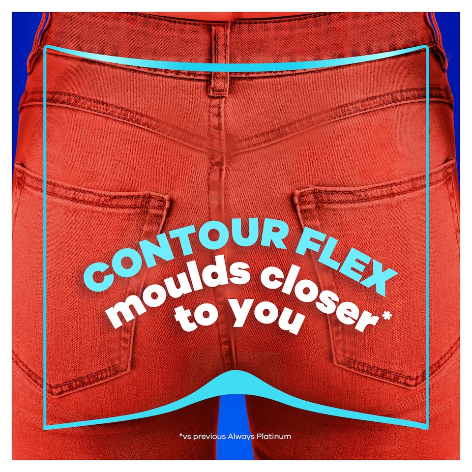 image 1 of Always Platinum Long 18 Sanitary Pads With Wings Size 2