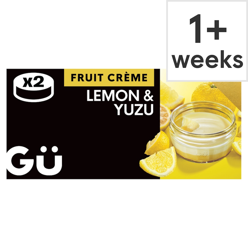 image 1 of Gu Lemon & Yuzu Fruit Crème Dessert (2x85g)