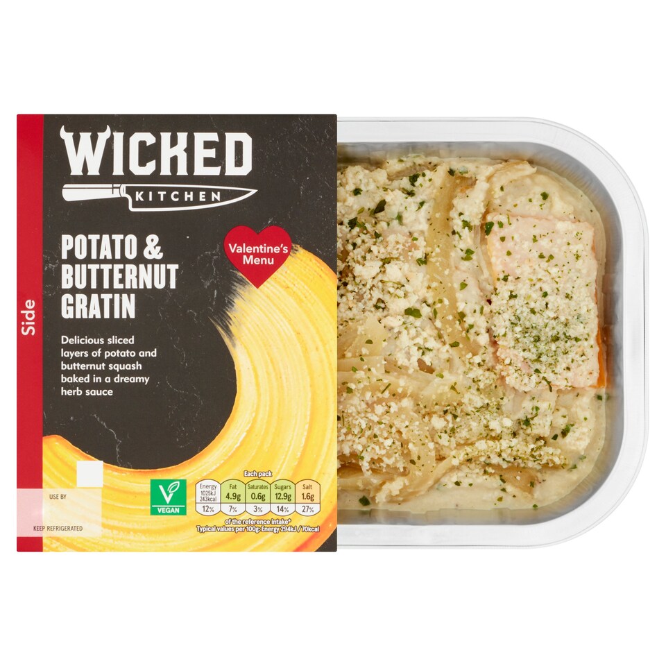 Wicked Kitchen Potato & Butternut Gratin 380G Tesco Groceries