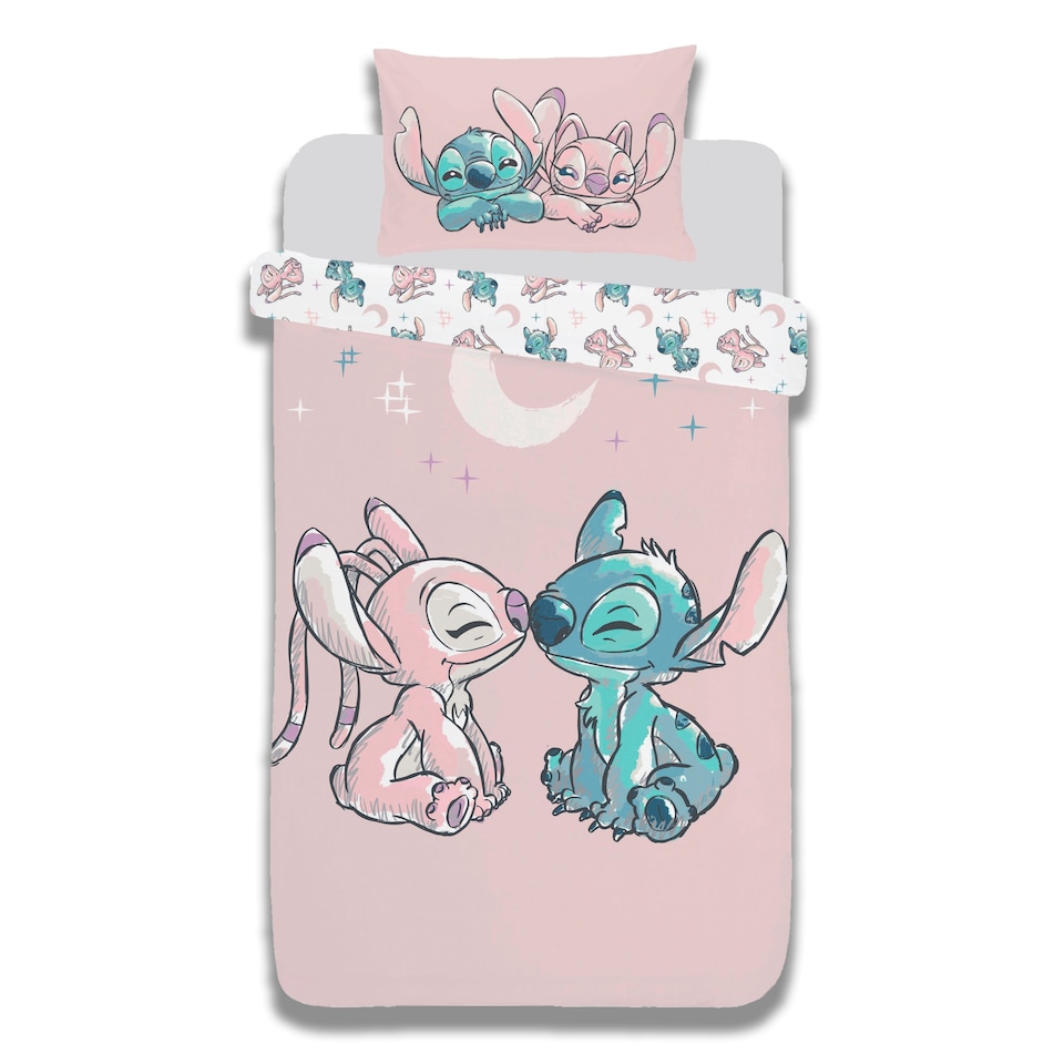 image 1 of Disney Stitch Moon & Stars Duvet Set Single