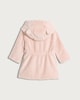 image 2 of F&F Baby Fleece Belted Hooded Dressing Gown in Pink