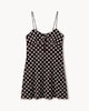 image 5 of OH ME OH MY Mesh Polka Dot Mini Dress in Chocolate