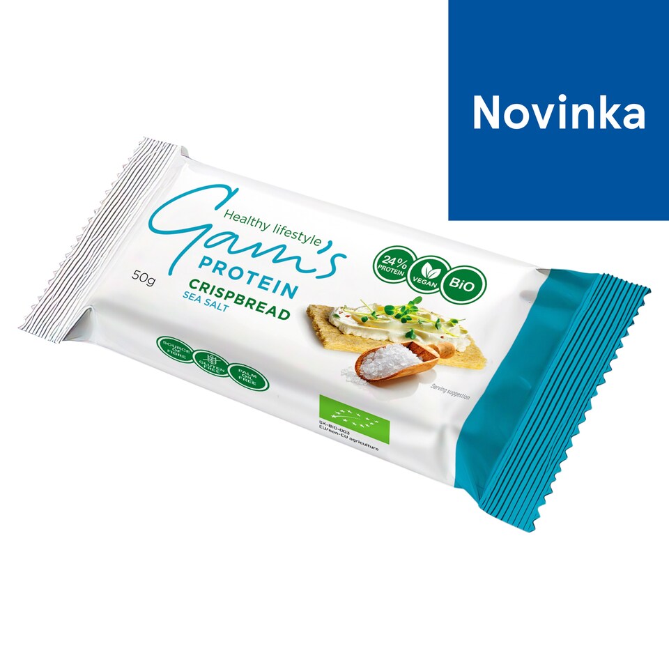 image 1 of Gam's Protein Crispbread Sea Salt 50 g