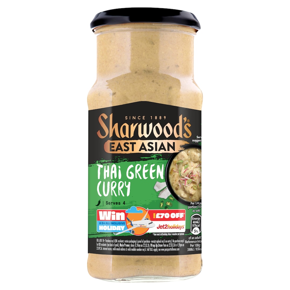 image 1 of Sharwood's East Asian Thai Green Curry 415g