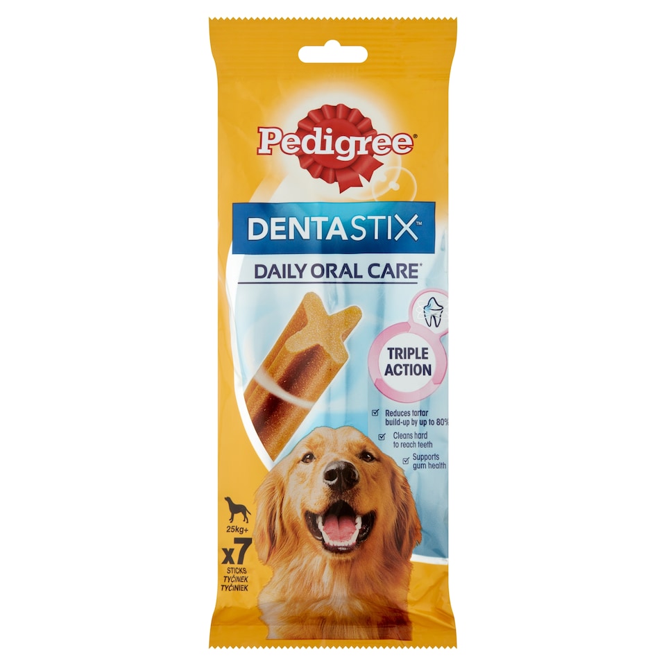 image 1 of Pedigree DentaStix Daily Oral Care Supplementary Pet Food for Dogs 4 Months+ 25 kg+ 270 g