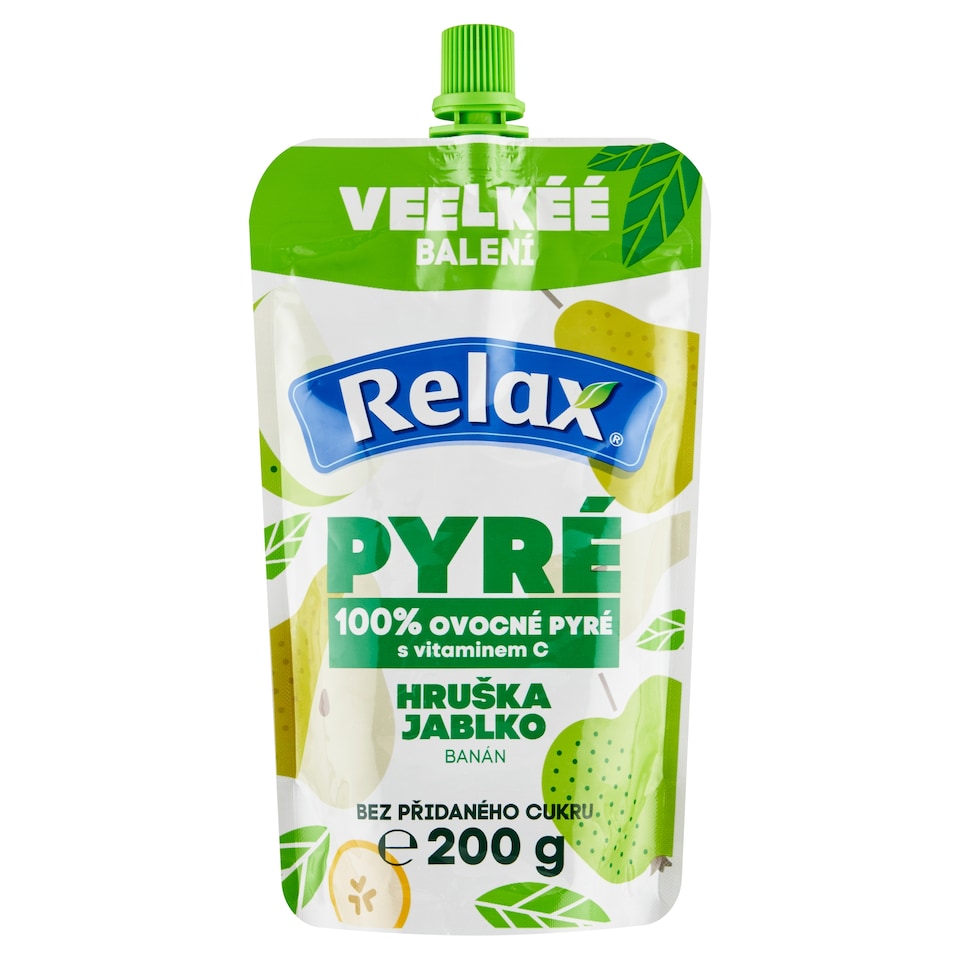 Relax 100% pyré hruška jablko banán 200g