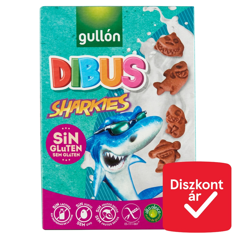 Gullón Dibus gluténmentes reggelizőkeksz 250 g  1. kép