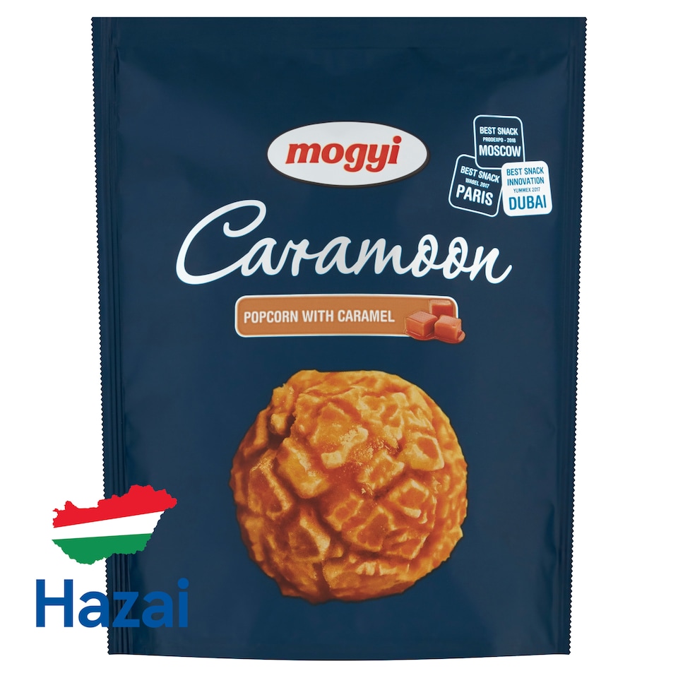 Mogyi Caramoon édes vajkaramellás cukormázzal bevont pattogatott kukorica 70 g