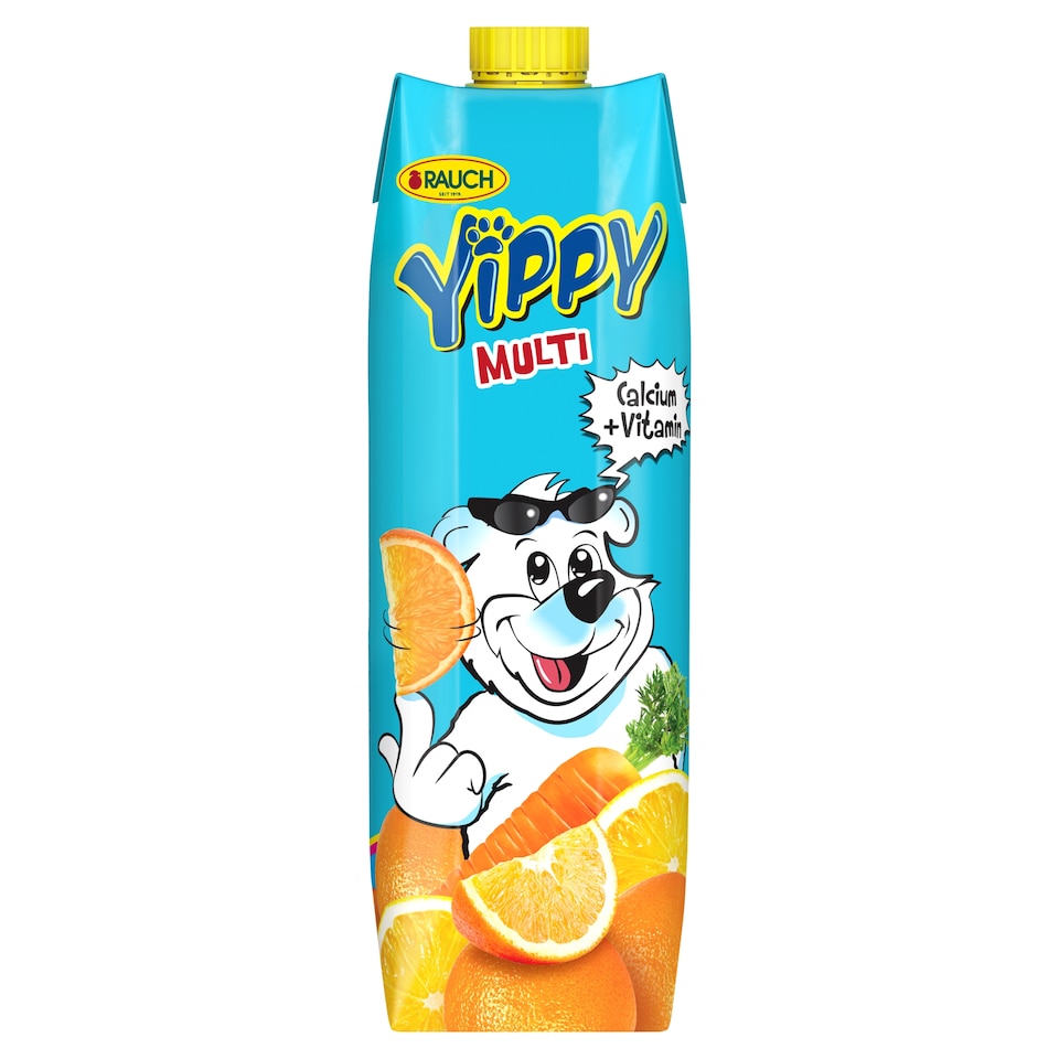 Rauch Yippy Multi narancs-sárgarépa-citrom vegyes gyümölcslé 5 vitaminnal és kalciummal 1 l