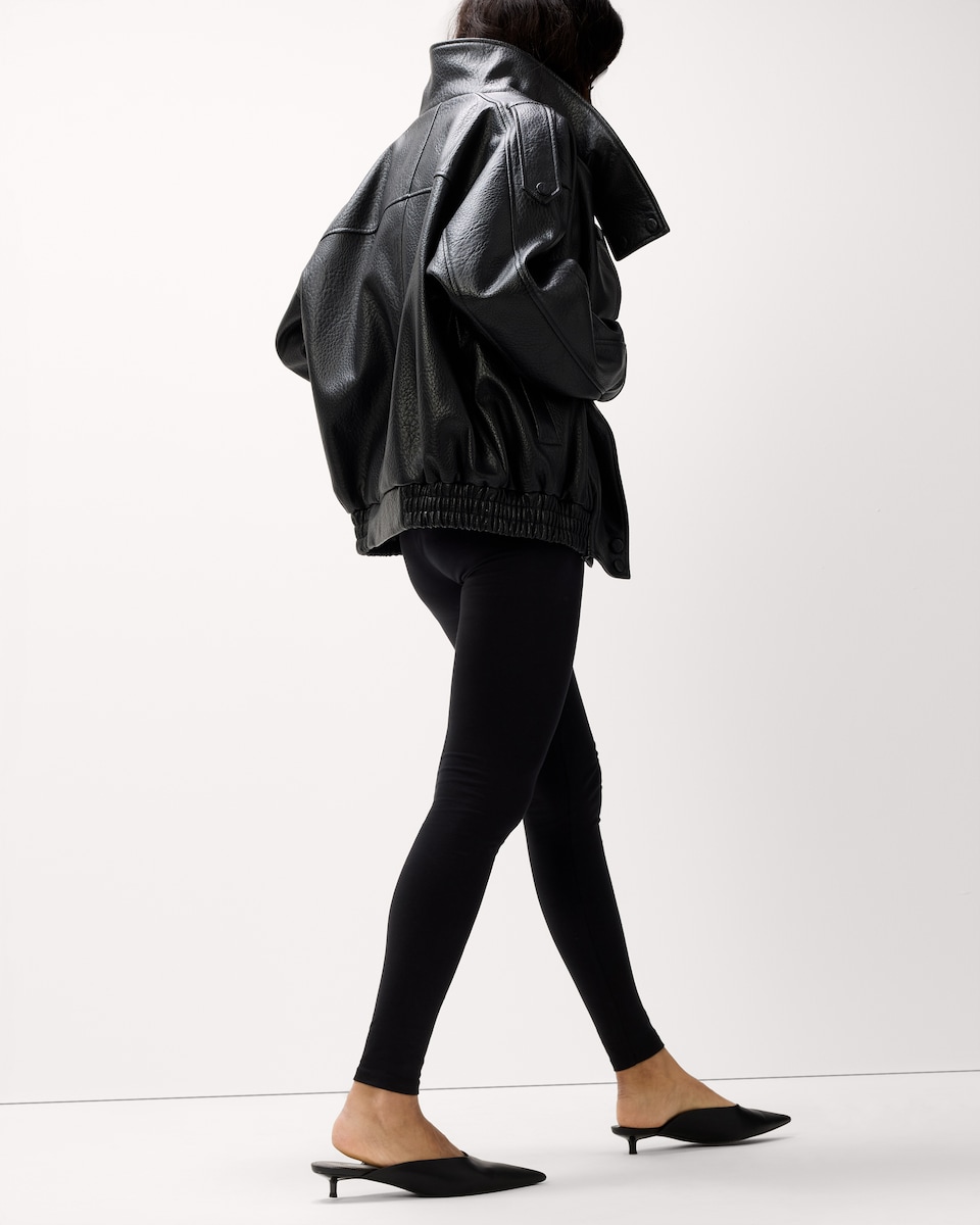 image 1 of F&F 2-Pack Cotton Rich Leggings in Black