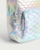 image 2 of F&F Girls Mermaid Sequin Backpack in Silver