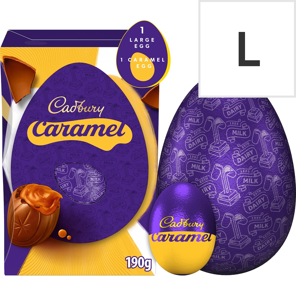 Cadbury Dairy Milk Caramel Shell Egg 190g