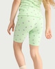 image 4 of F&F Girls 2-Pack Cotton Rich Ribbed Watermelon Cycling Shorts in Green