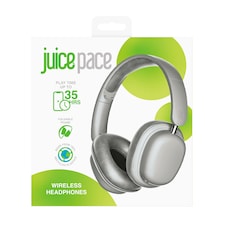 JUICE PACE BT WIRELESS OVER EARS HEADPHONES GREY