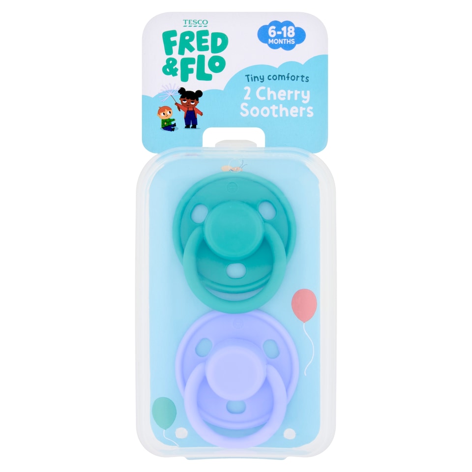 image 1 of Fred and Flo 2 Trendy Soothers with case