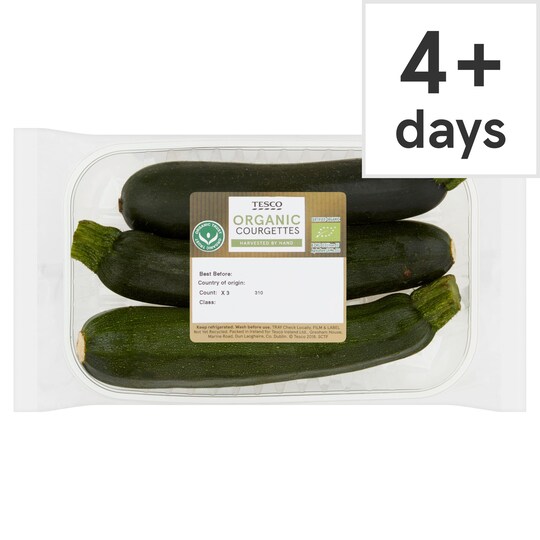 Tesco Organic Courgettes 3 Pack Tesco Groceries