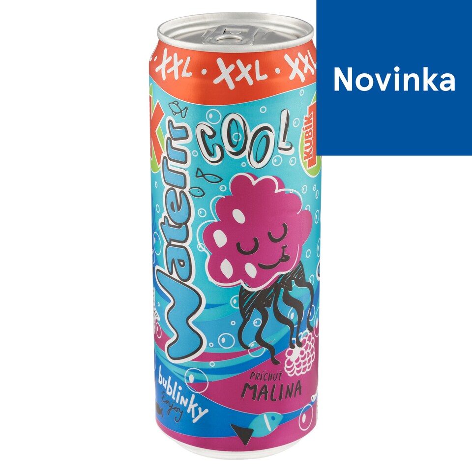 Kubík Waterrr Cool príchuť malina 330 ml
