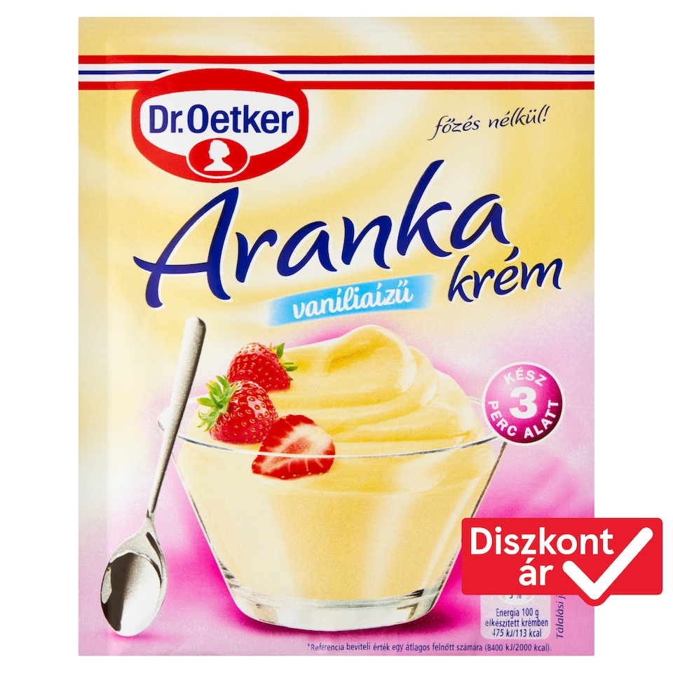 Dr. Oetker Aranka Krém Vanilla Flavoured Cream Powder 65 g