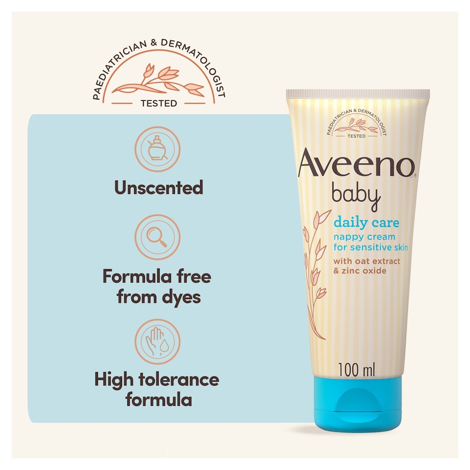 image 1 of Aveeno Baby Nappy Cream 100ml