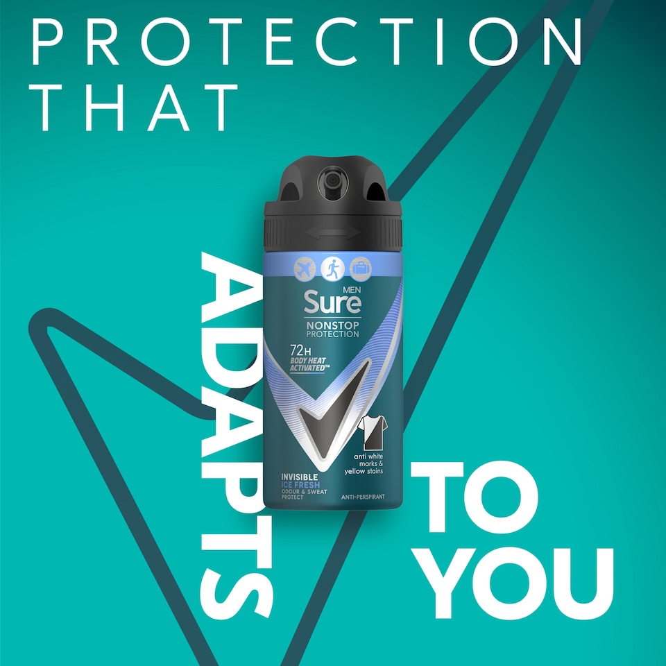 image 1 of Sure Men 72H Invisible Ice Fresh Antiperspirant 75Ml