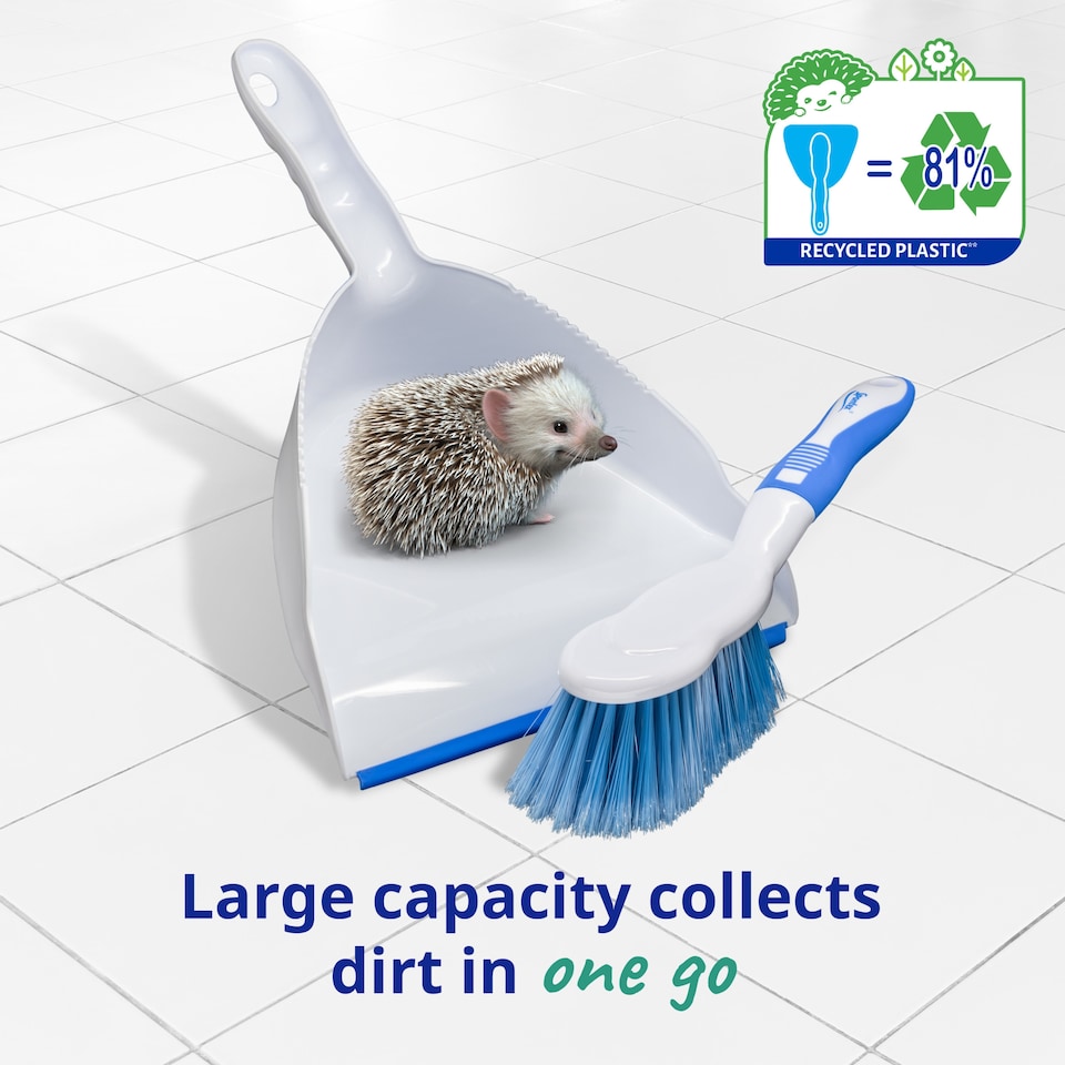 image 1 of Spontex Dustpan & Brush Set
