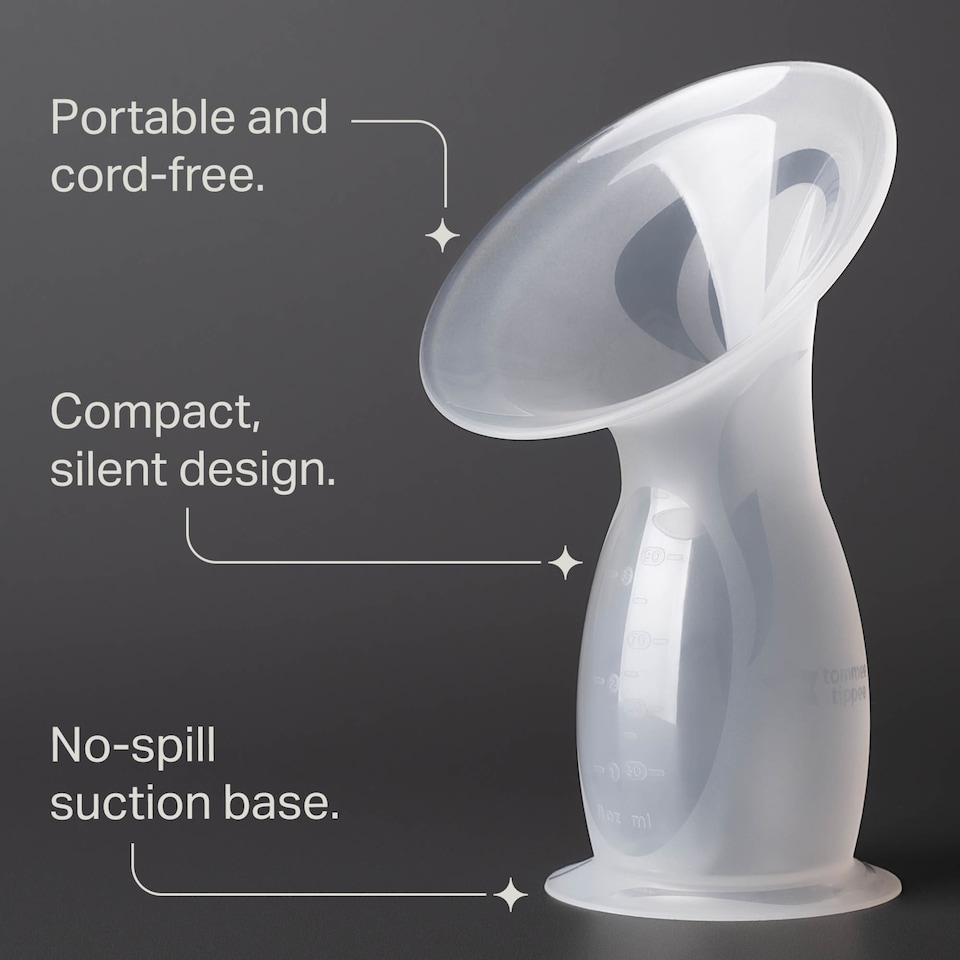 image 1 of Tommee Tippee Silicone Manual Breast Pump