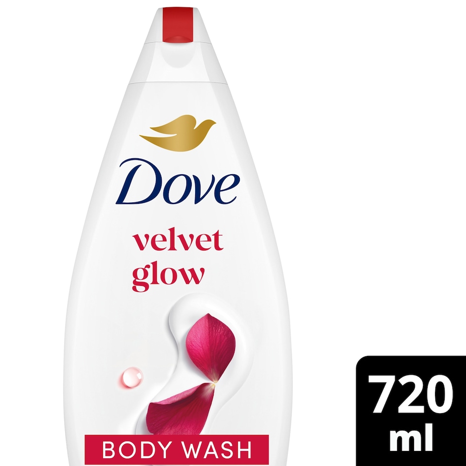 image 1 of Dove Velvet Glow Body Wash Shower Gel 720ml