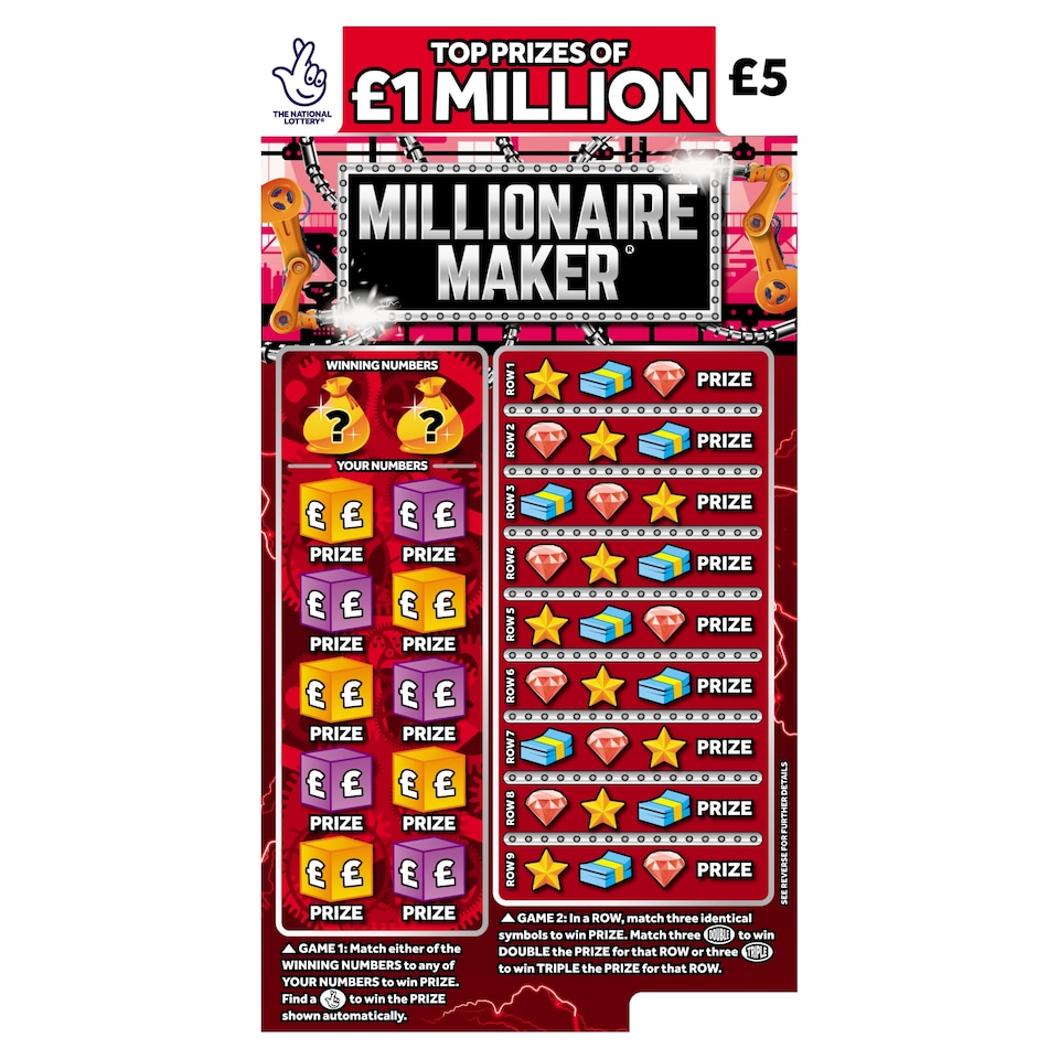 MILLIONAIR MAKER SCRATCHCARD
