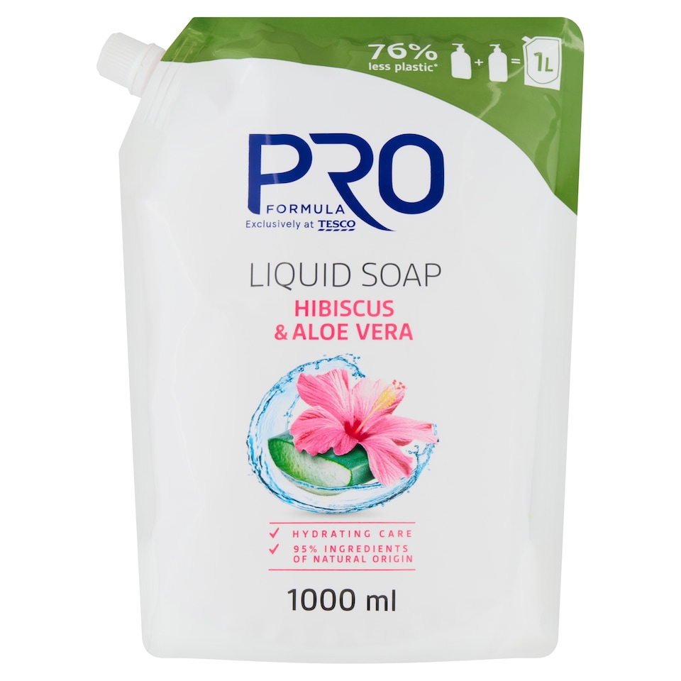 Pro Formula Liquid Soap with Hibiscus and Aloe Vera Scent 1000 ml