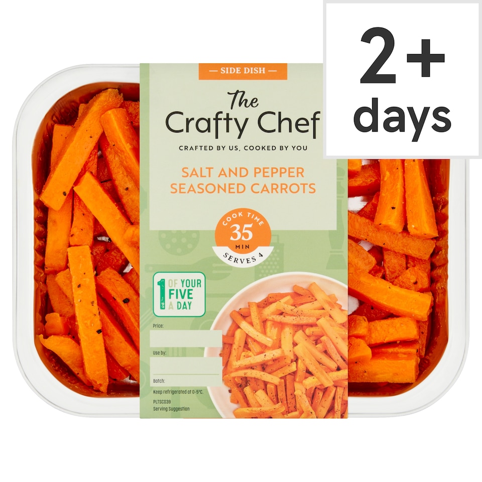 The Crafty Chef Salt And Pepper Ssned Carrots 360G