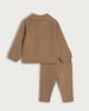 image 2 of F&F x Samantha Faiers 2-Piece Knitted Polo Shirt and Leggings Set in Brown