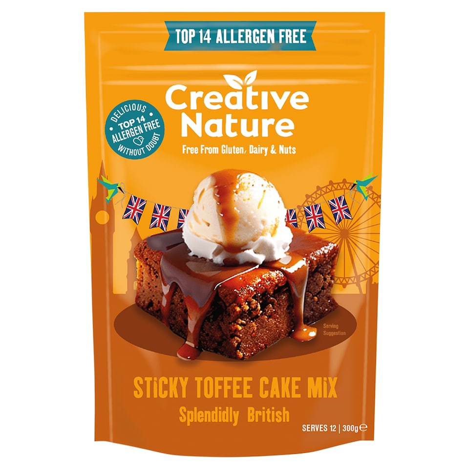 Creative Nature Free From Sticky Toffee Cake Mix 300g