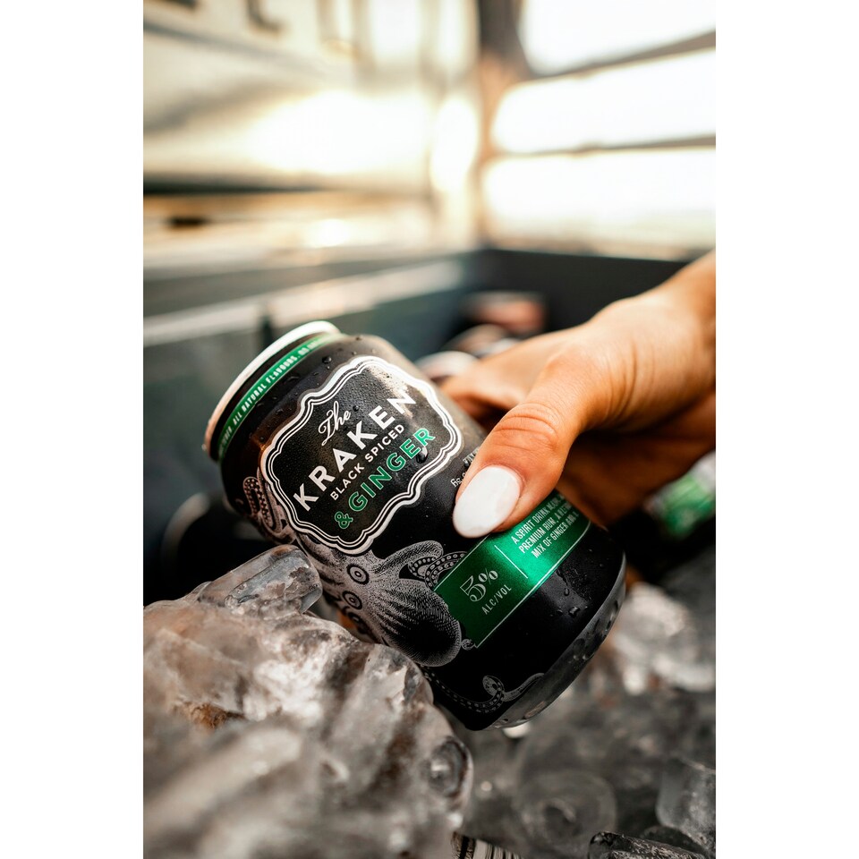 image 1 of The Kraken Black Spiced & Ginger 330ml