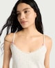 image 1 of F&F Ribbed Floral Print Pyjama Nightdress in Multi White