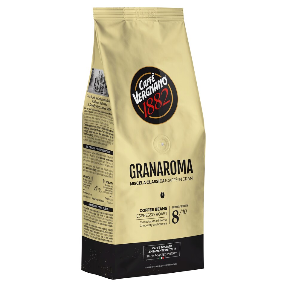 Caffè Vergnano 1882 Granaroma celá kávová zrna 500g