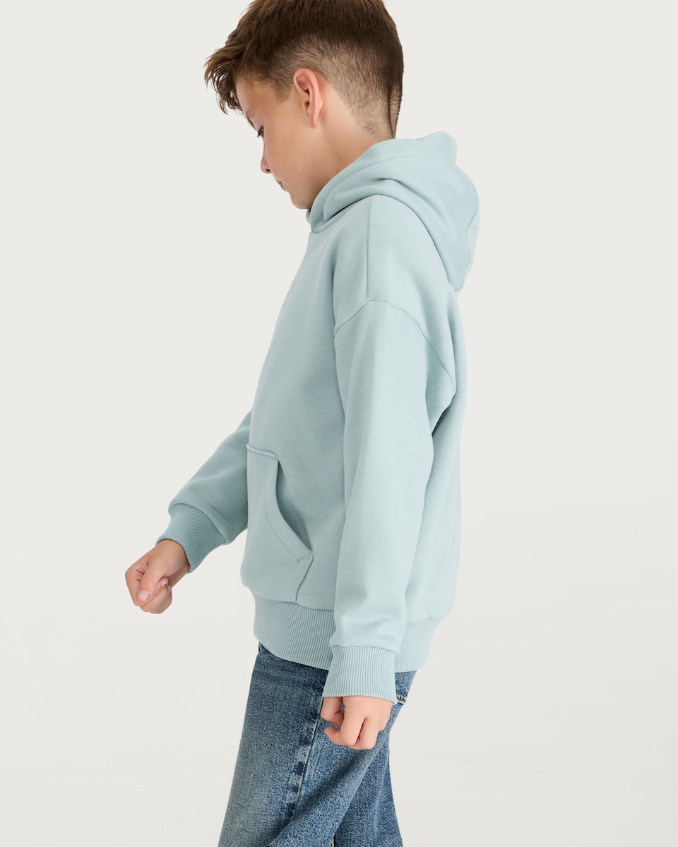 image 1 of F&F Boys Printed Pocket Front Hoodie in Mint