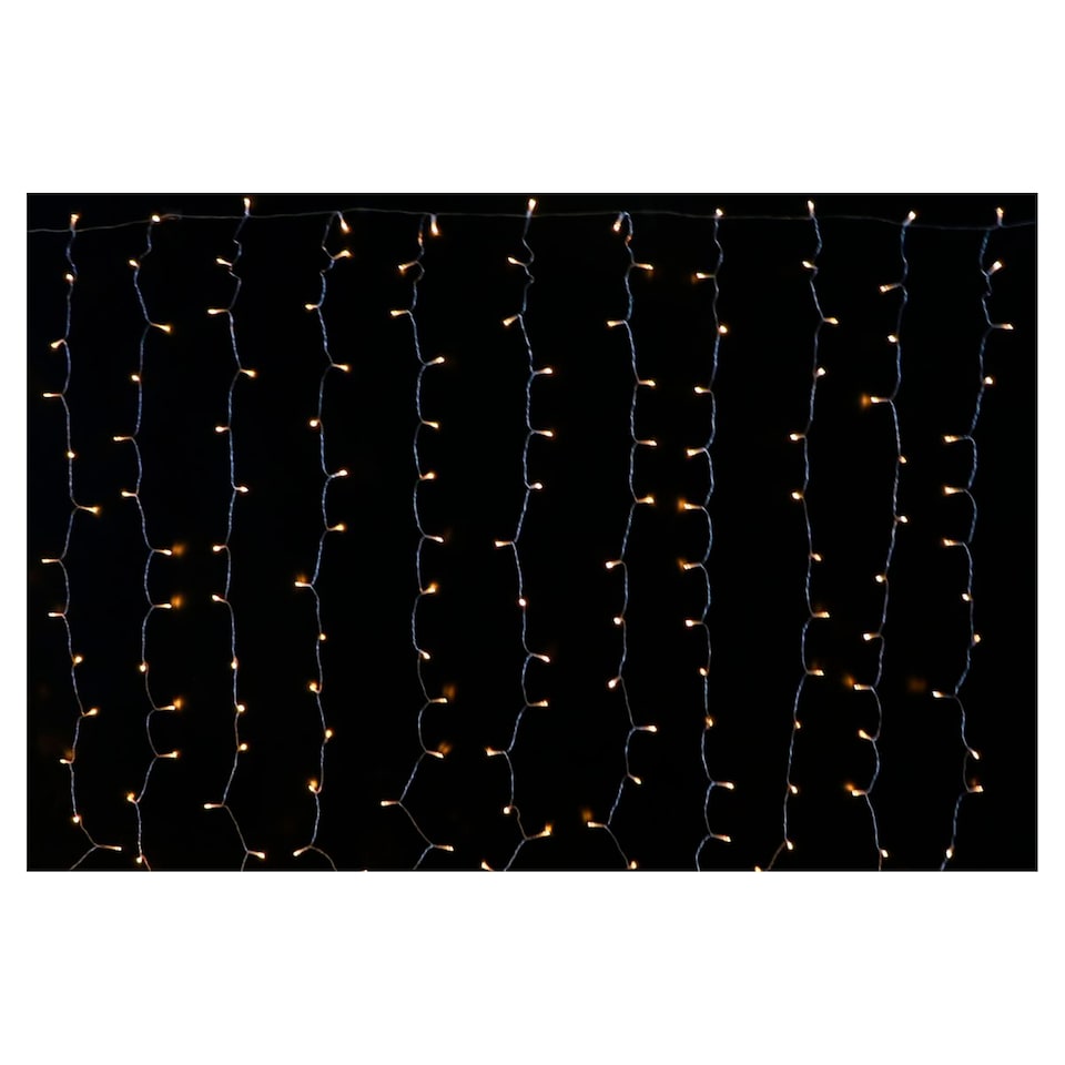 image 1 of Tesco Solar Warm White Led Curtain