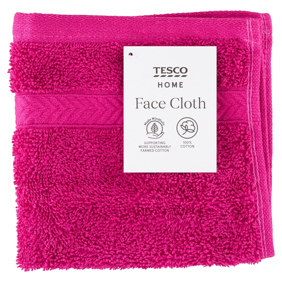 Tesco Home Face Cloth 30 cm x 30 cm