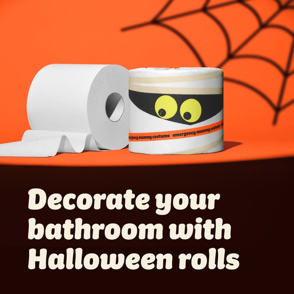 image 1 of Who Gives A Crap Extra Soft Spooky Edition Toilet Tissue 6 Mega Rolls