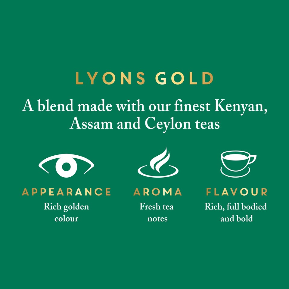 image 1 of Lyons Original Label Tea Bags 40 Pack 116G