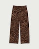 image 4 of F&F Animal Print Wide Leg Trousers in Multi Brown