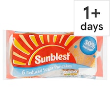 Sunblest Reduced Sugar Pancakes 6 Pack