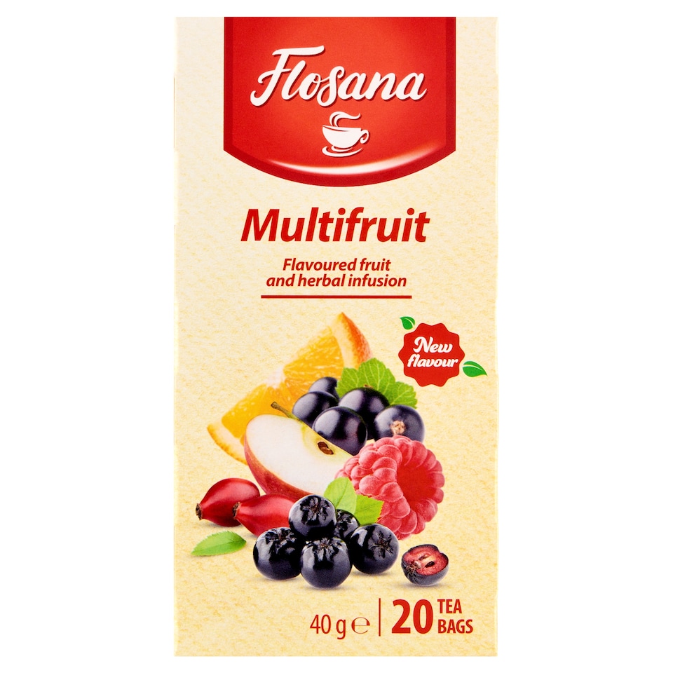 Flosana vegyes gyümölcs ízesített gyümölcs- és gyógytea 20 filter 40 g