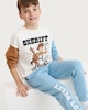 image 1 of Disney 2-Piece Cotton Rich Toy Story Sweatshirt and Joggers in Cream