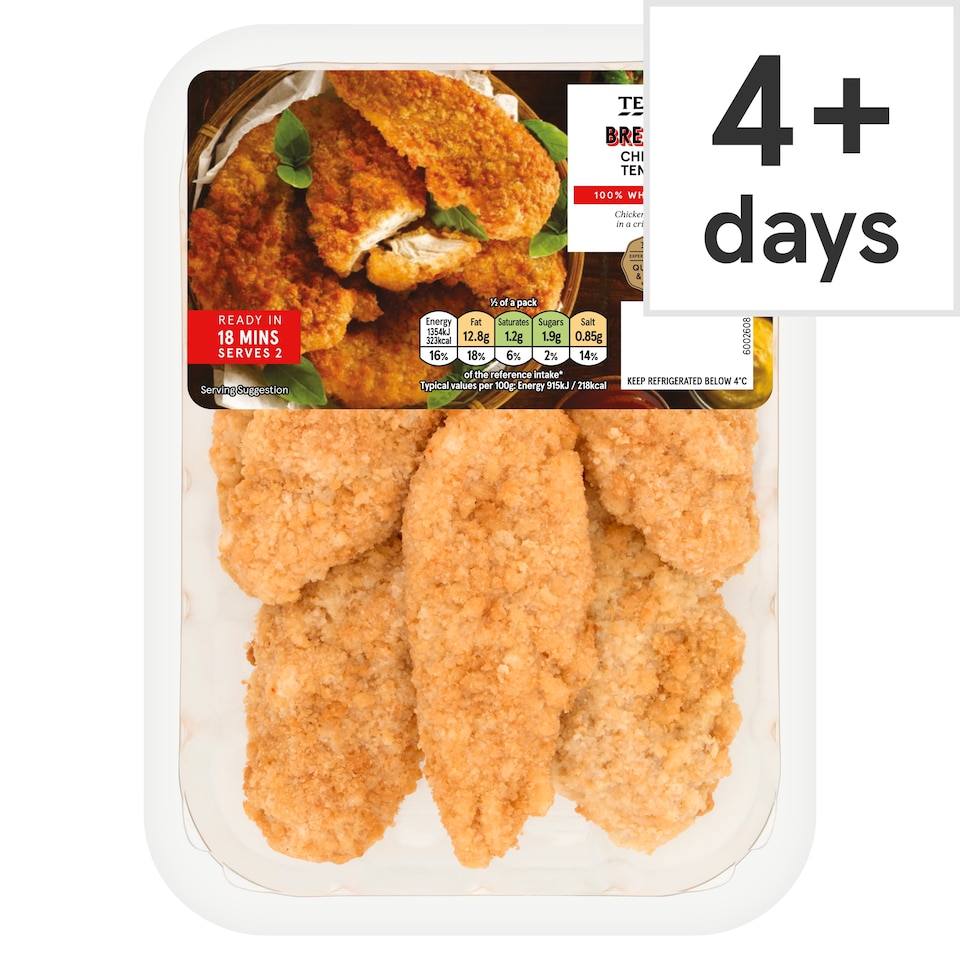 Tesco Breaded Chicken Tenders 305g