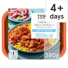 Tesco Calorie Controlled Chicken Tikka Masala & Pilau Rice 380G