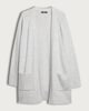 image 5 of F&F Patch Pocket Open Front Cardigan with Wool in Silver