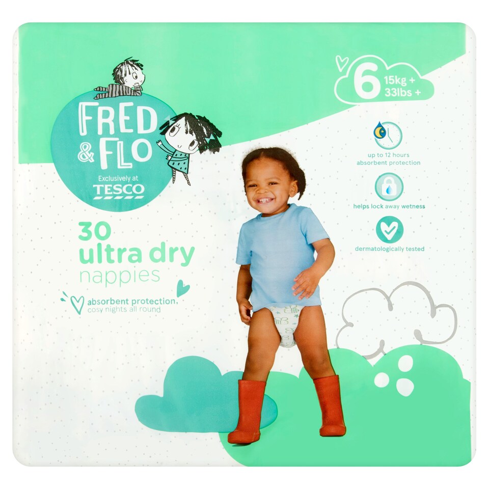 Fred And Flo Ultradry Size 6 30 Pack
